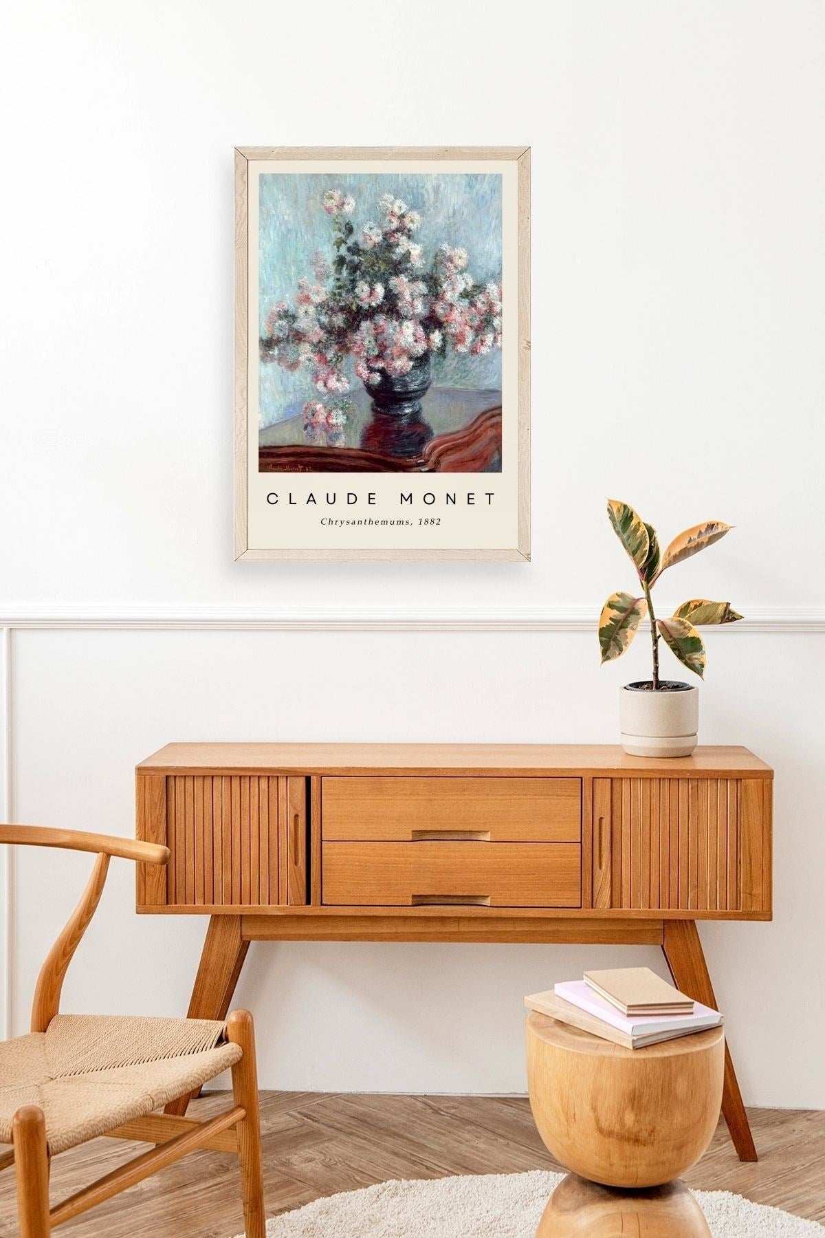 Claude Monet Ahşap Çerçeveli Tablo 50 x 70