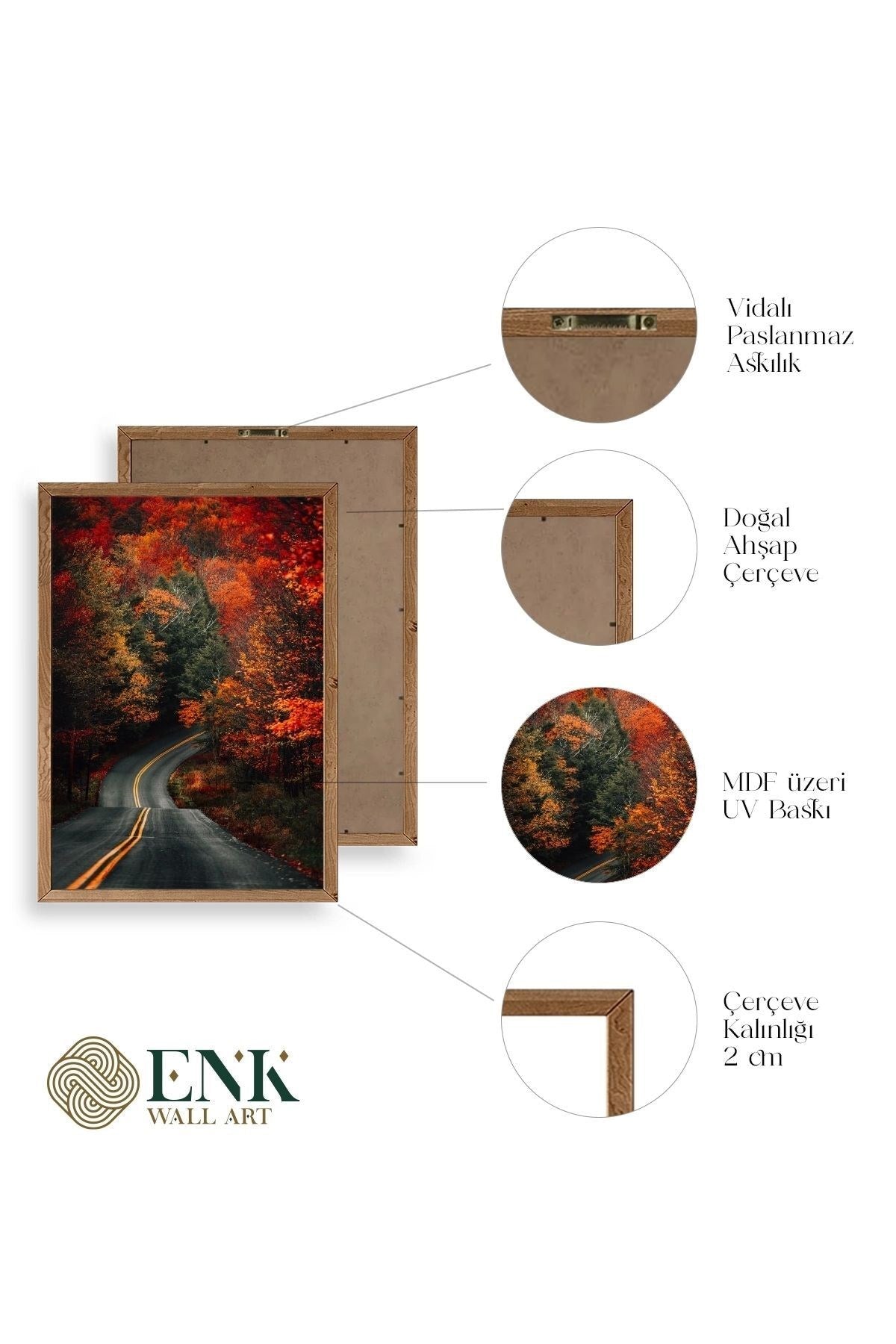 Manzara Ahşap Çerçeveli Tablo 30 x 42