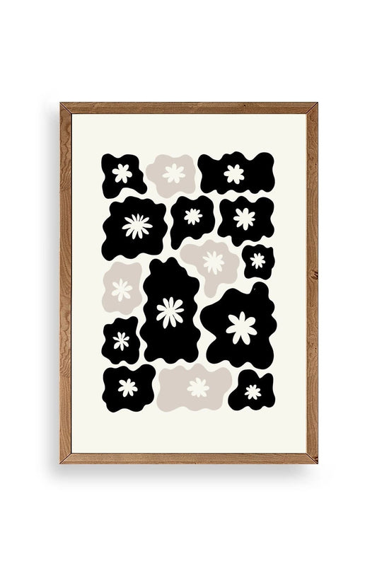 Çiçek Ahşap Çerçeveli Tablo 17 x 23