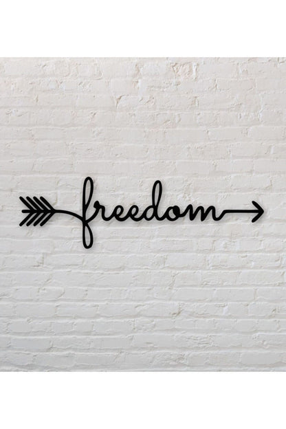 Lazer Kesim Ahşap Duvar Dekoru Freedom 40 x 40