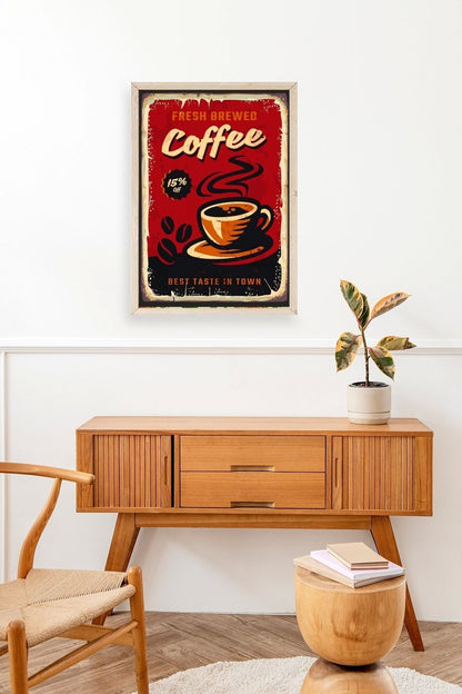 Kahve Ahşap Çerçeveli Tablo 50 x 70