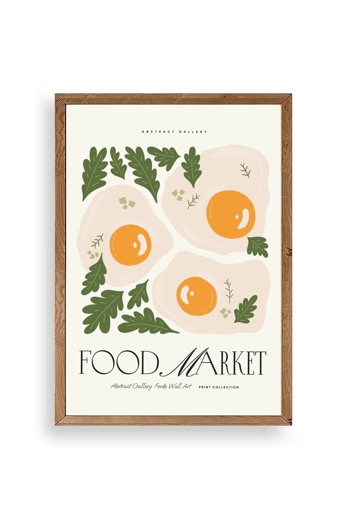 Yumurta Ahşap Çerçeveli Tablo 30 x 42