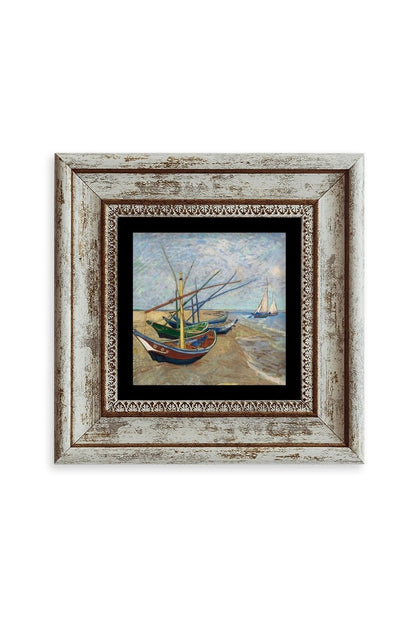 Van Gogh Çerçeveli Taş Tablo 20 cm