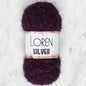 Loren Silver Patlıcan Moru El Örgü İpi - RS0109 - 34082