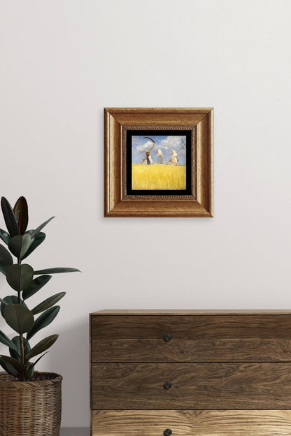 Van Gogh Çerçeveli Taş Tablo 20 cm