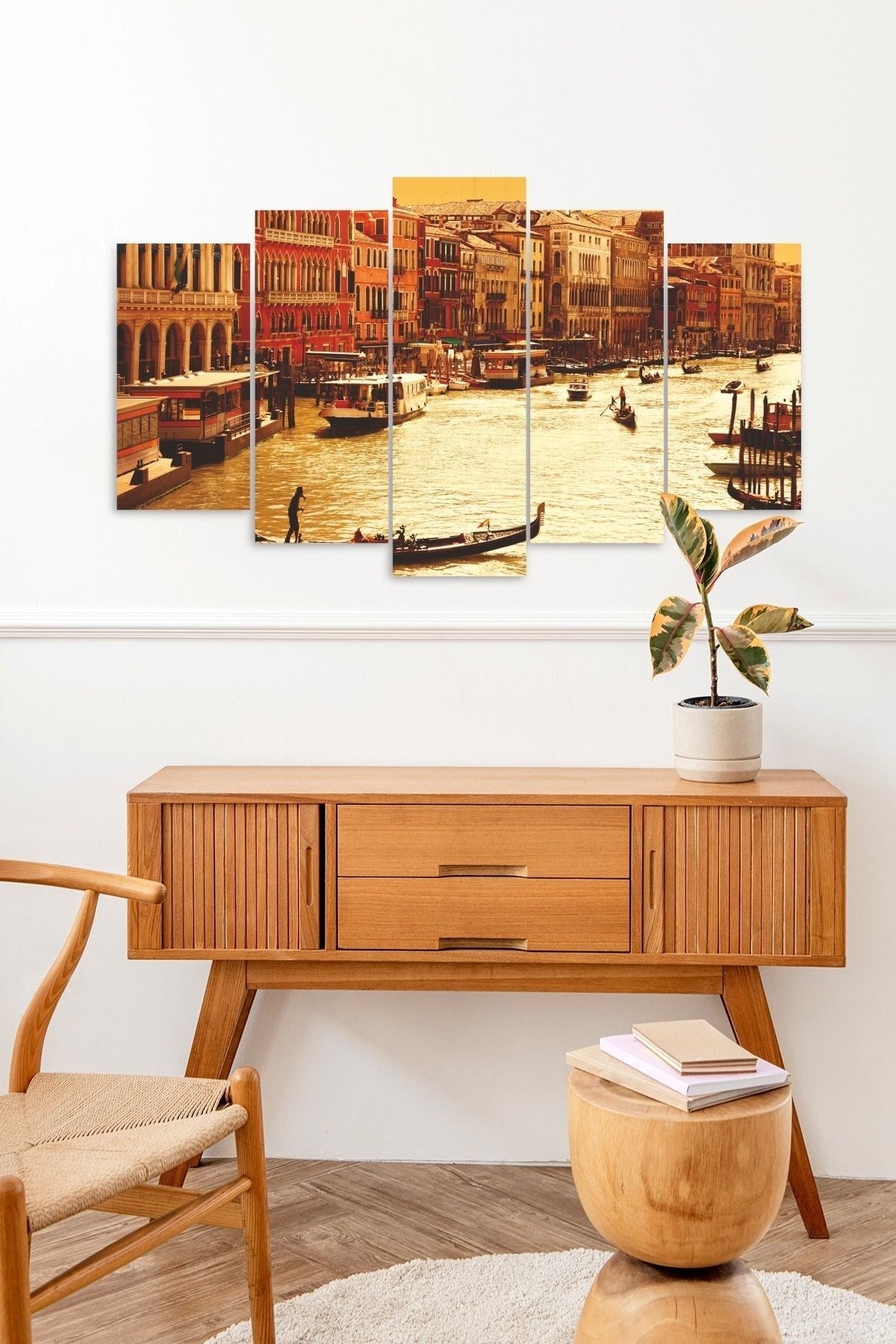 Şehir Manzarası Parçalı Mdf Tablo 60 x 100