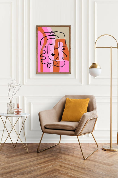 Motto Ahşap Çerçeveli Tablo 17 x 23