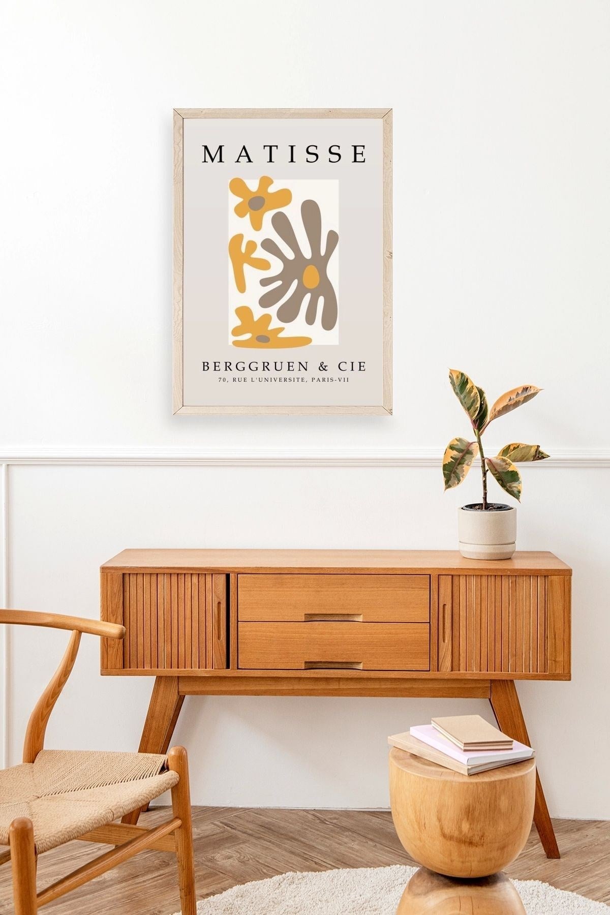 Modern Ahşap Çerçeveli Tablo 50 x 70