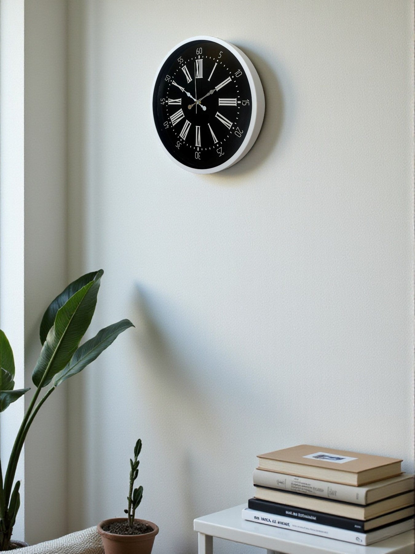 Zentime 36 Cm Beyaz Dekoratif Duvar Saati