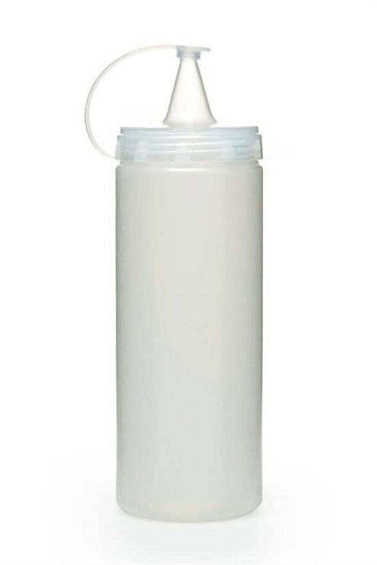 BUFFER® Şeffaf Kapaklı Sızdırmaz Yağlık Sosluk Şişesi Plastik Yağdanlık 400 ml AP-9028
