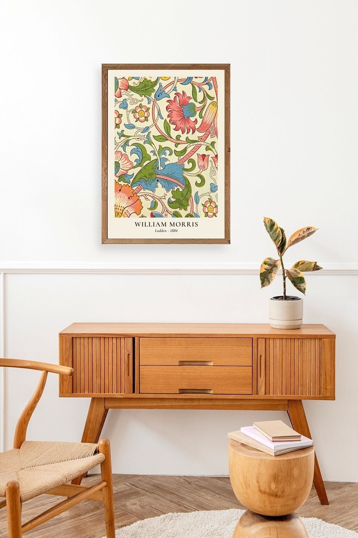 William Morris Ahşap Çerçeveli Tablo 30 x 42