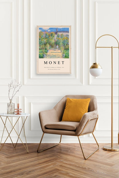 Monet Ahşap Çerçeveli Tablo 30 x 42