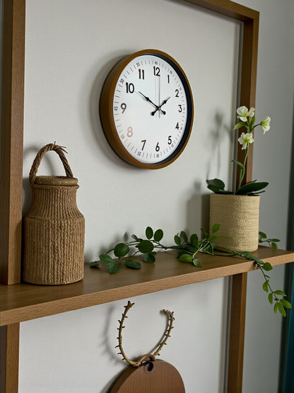 Zentime 36 Cm Kahverengi Dekoratif Duvar Saati