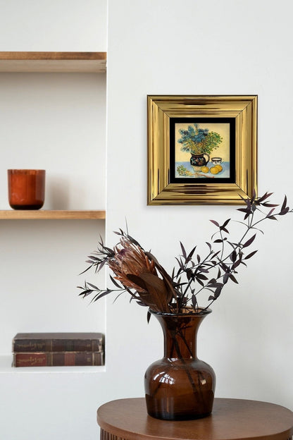 Van Gogh Çerçeveli Taş Tablo 20 cm