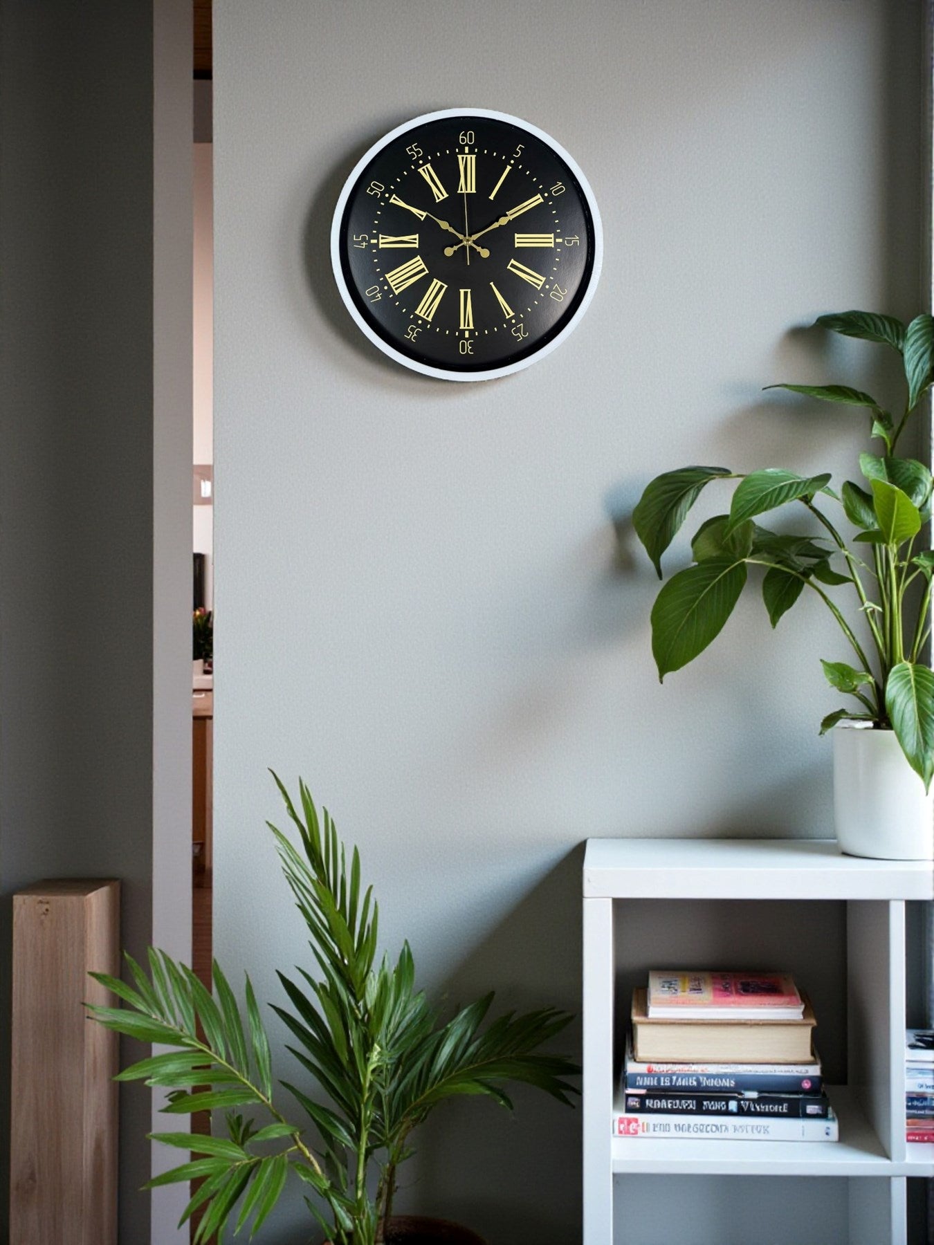 Zentime 36 Cm Beyaz Dekoratif Duvar Saati