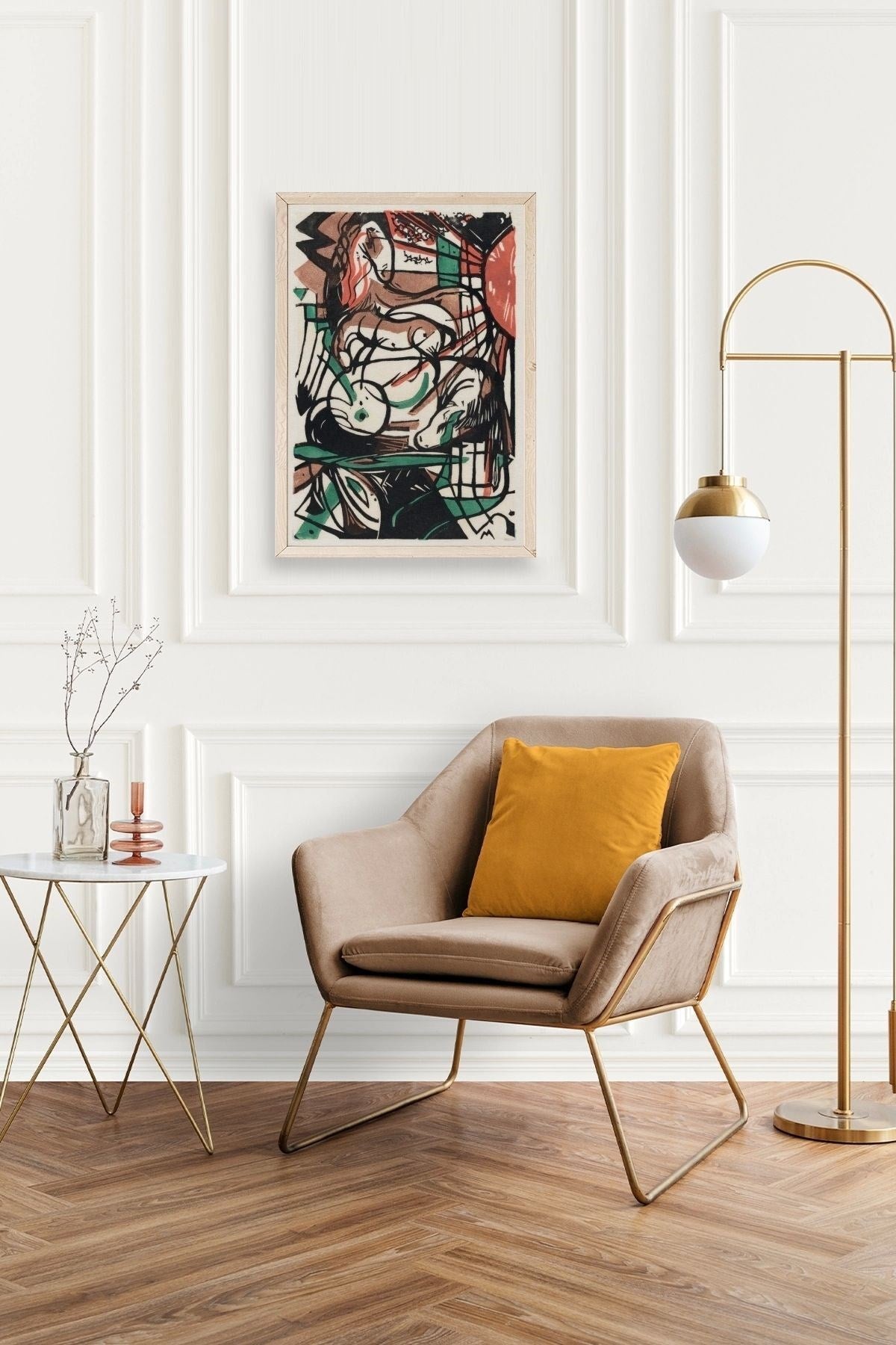 Franz Marc Ahşap Çerçeveli Tablo 23 x 30