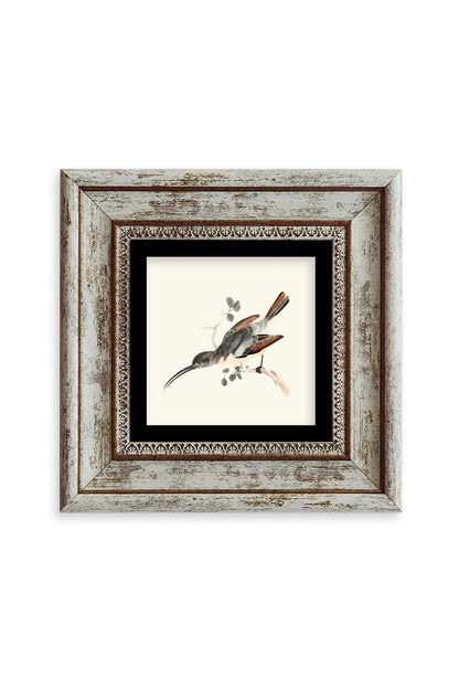 Uzun Gaga Çerçeveli Taş Tablo 20 cm