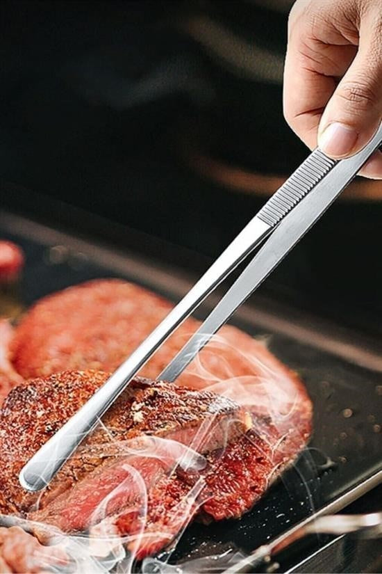 BUFFER®  Yiyecek Servis Maşası Air Fryer  Master Chef Şef Cımbızı Et Kızartma Barbekü Aleti 30 Cm