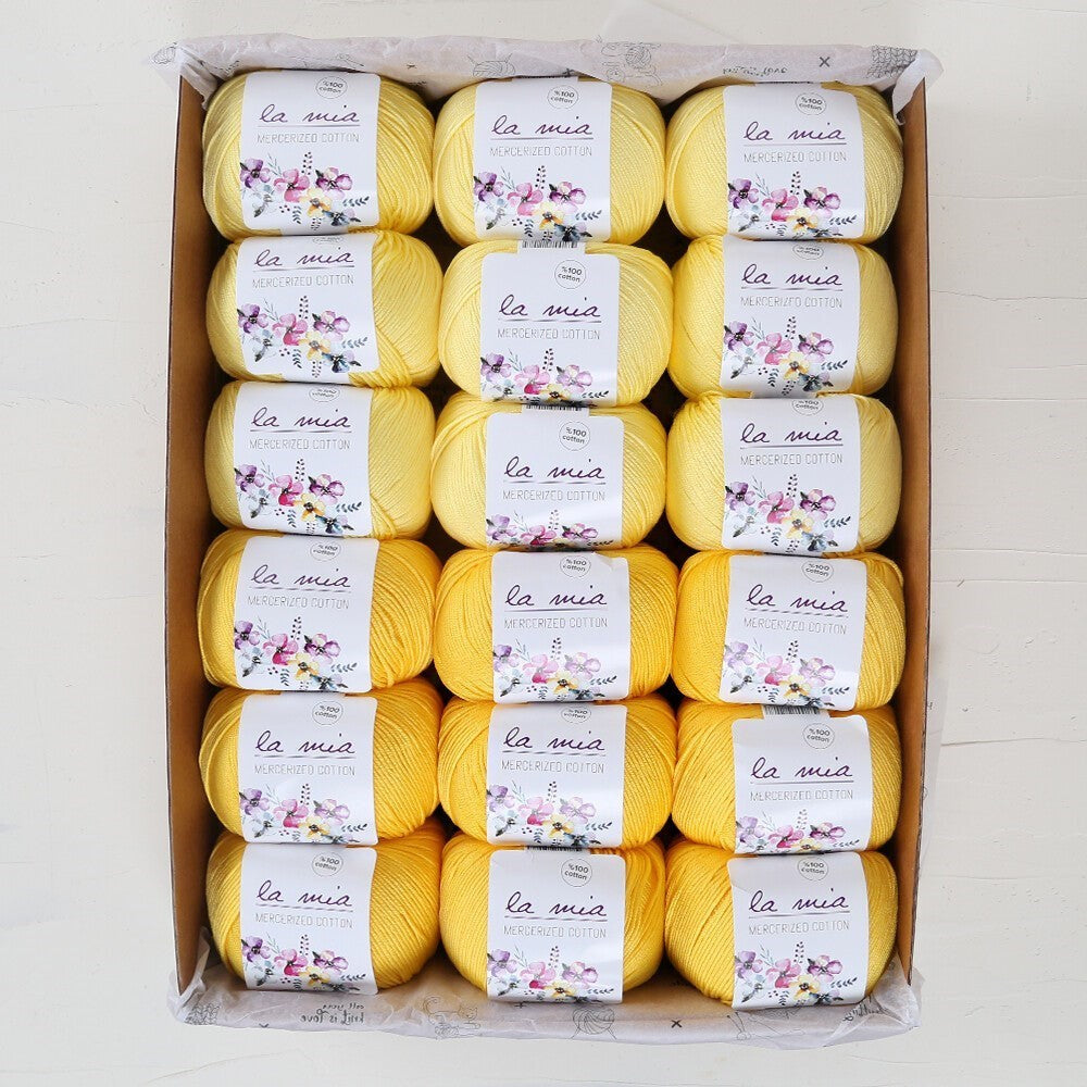 La Mia Mercerized Cotton Kehribar Seti