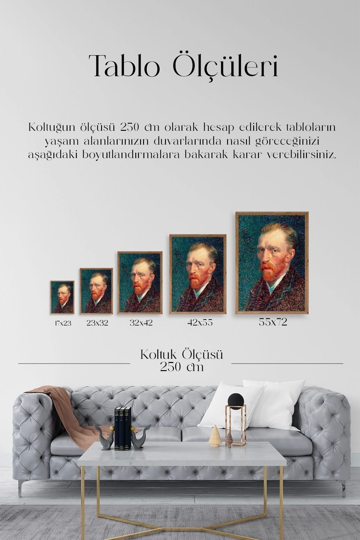 Van Gogh Ahşap Çerçeveli Tablo 50 x 70