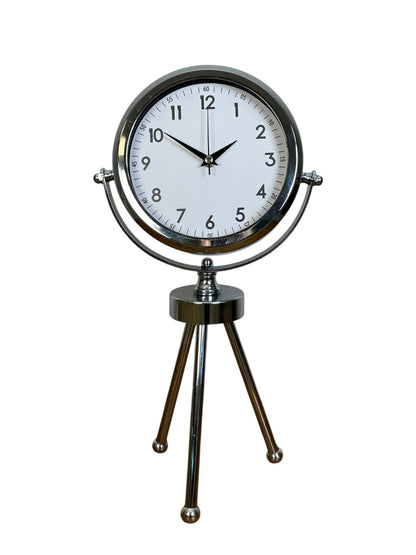 Zentime Krom Şık Üç Ayaklı Masa Saati