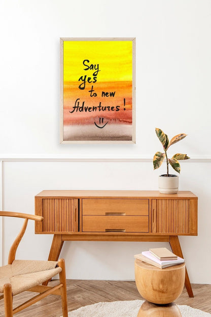 Motto Ahşap Çerçeveli Tablo 23 x 30