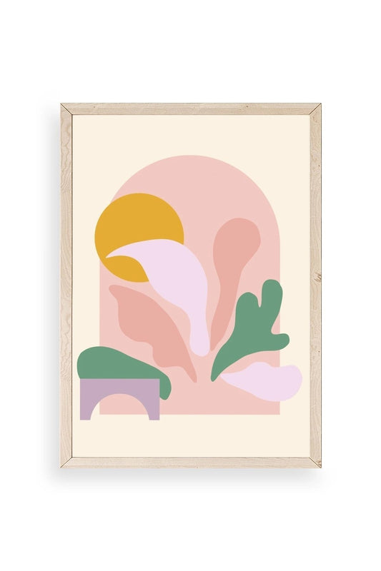 Modern Ahşap Çerçeveli Tablo 50 x 70