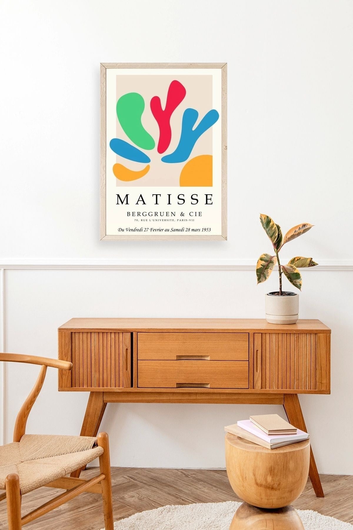 Modern Ahşap Çerçeveli Tablo 30 x 42