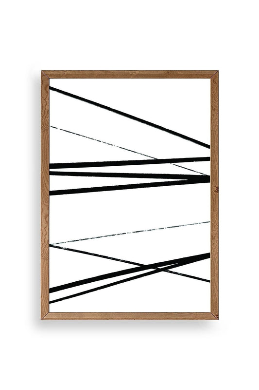 Modern Ahşap Çerçeveli Tablo 17 x 23