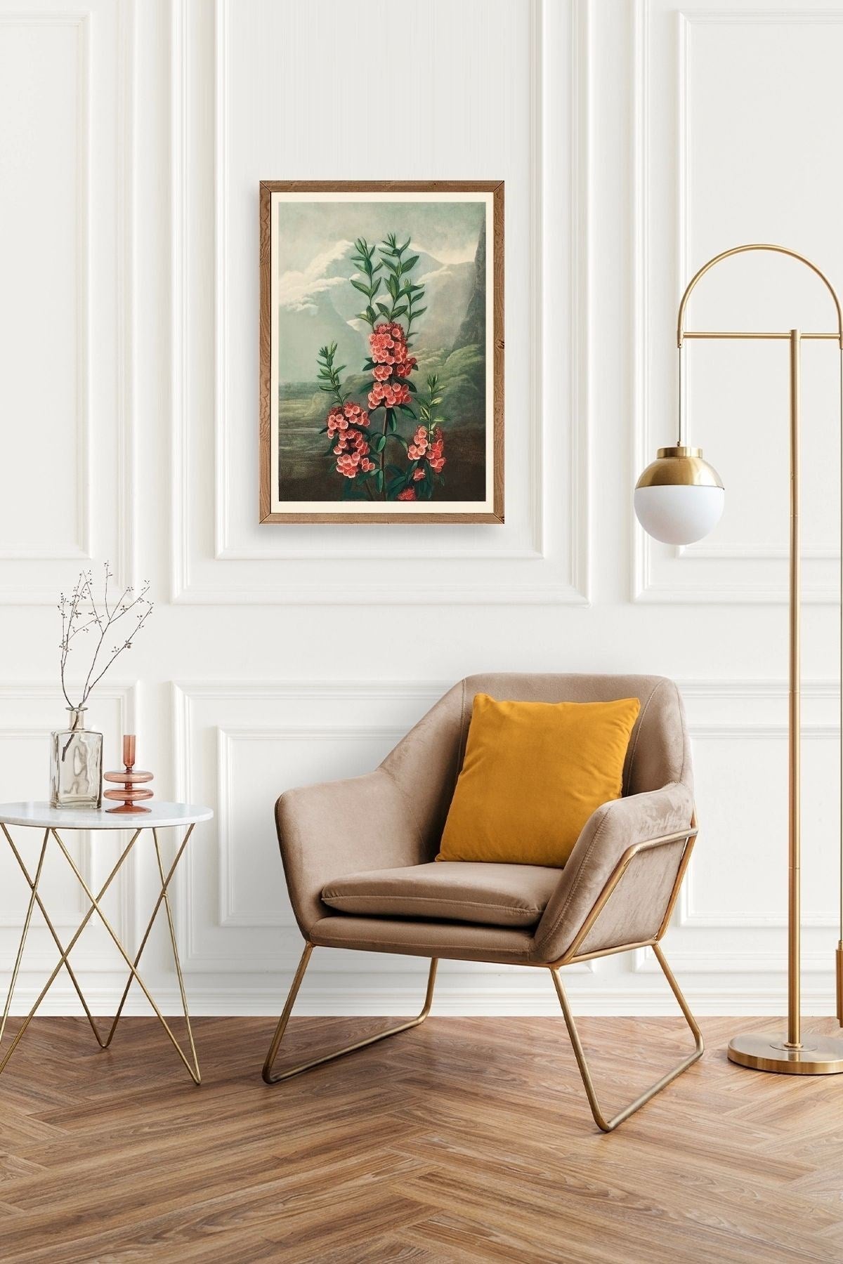 Narrow-Leaved Kalmia Ahşap Çerçeveli Tablo 17 x 23