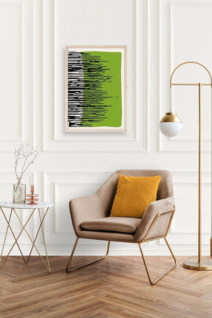 Modern Ahşap Çerçeveli Tablo 17 x 23