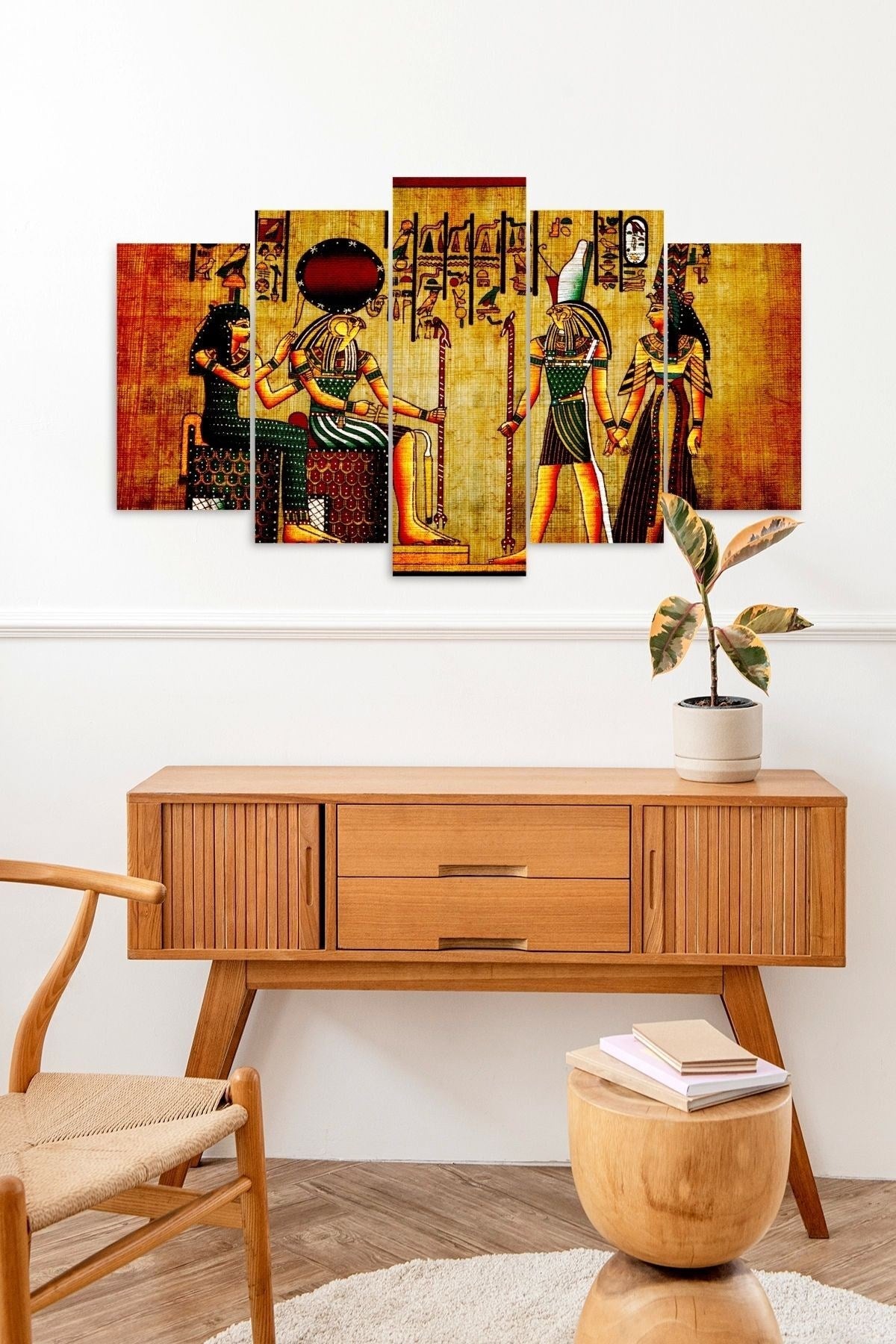 Mısır Tablo 5 Parçalı Mdf Tablo 60 x 100
