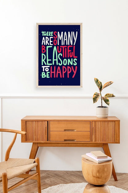 Motto Ahşap Çerçeveli Tablo 50 x 70