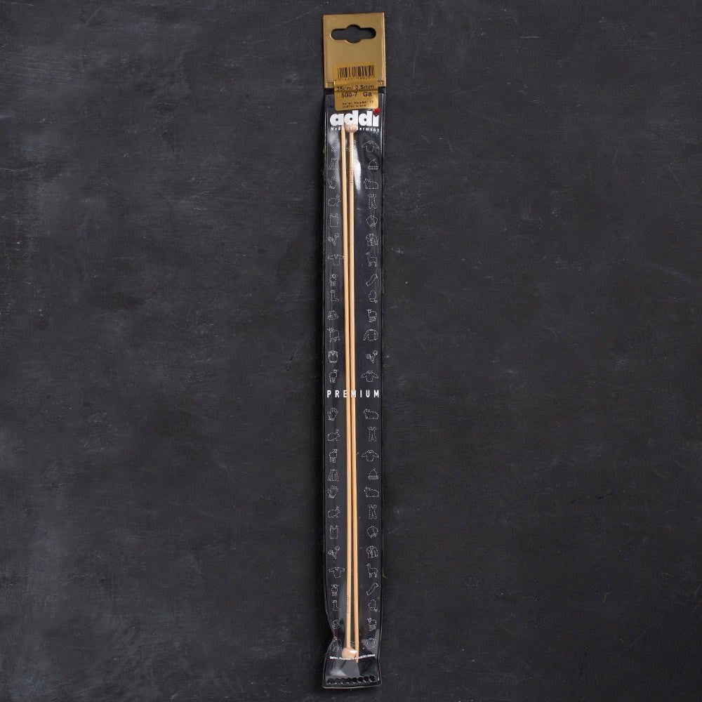 Addi Bambus 2,5mm 35cm Bambu Örgü Şişi - 500-7
