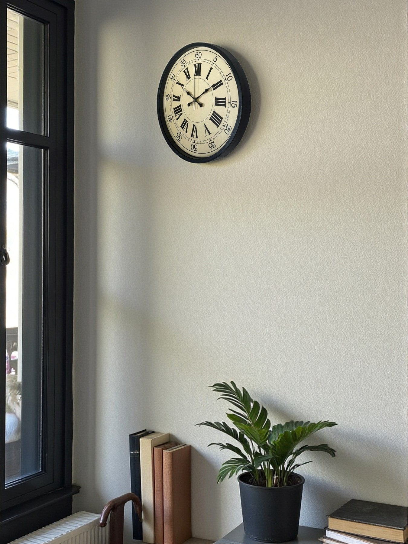 Zentime 36 Cm Siyah Dekoratif Duvar Saati