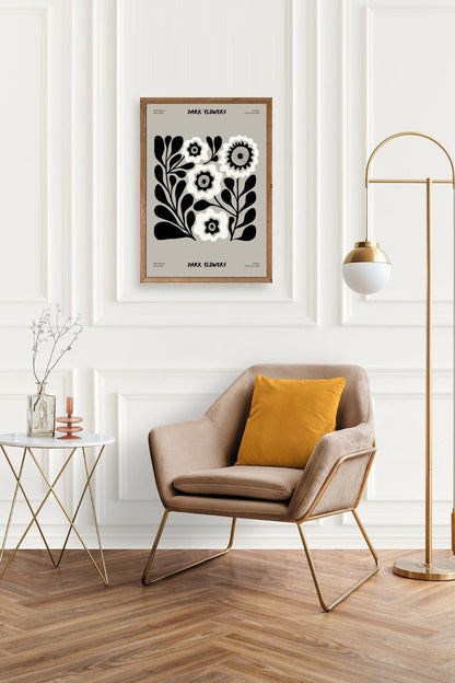 Çiçek Ahşap Çerçeveli Tablo 23 x 30