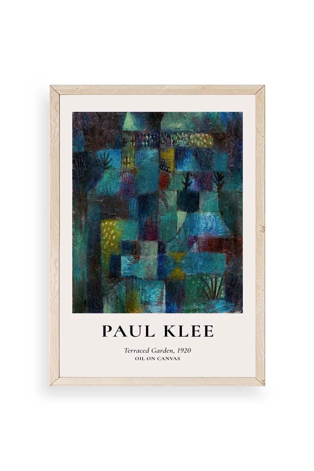 Paul Klee Ahşap Çerçeveli Tablo 30 x 42