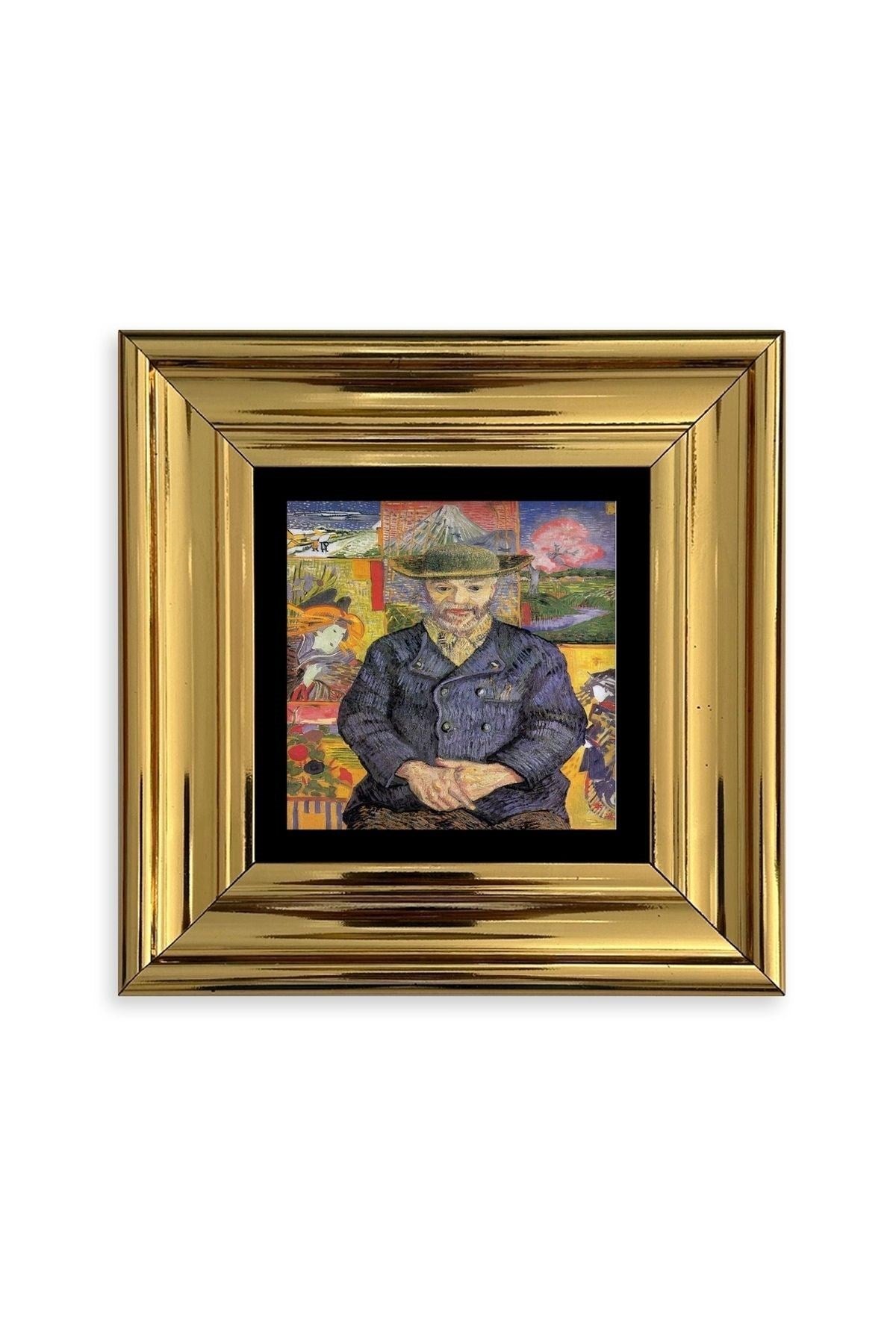 Van Gogh Çerçeveli Taş Tablo 20 cm
