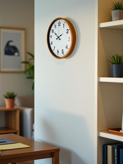 Zentime 36 Cm Turuncu Dekoratif Duvar Saati