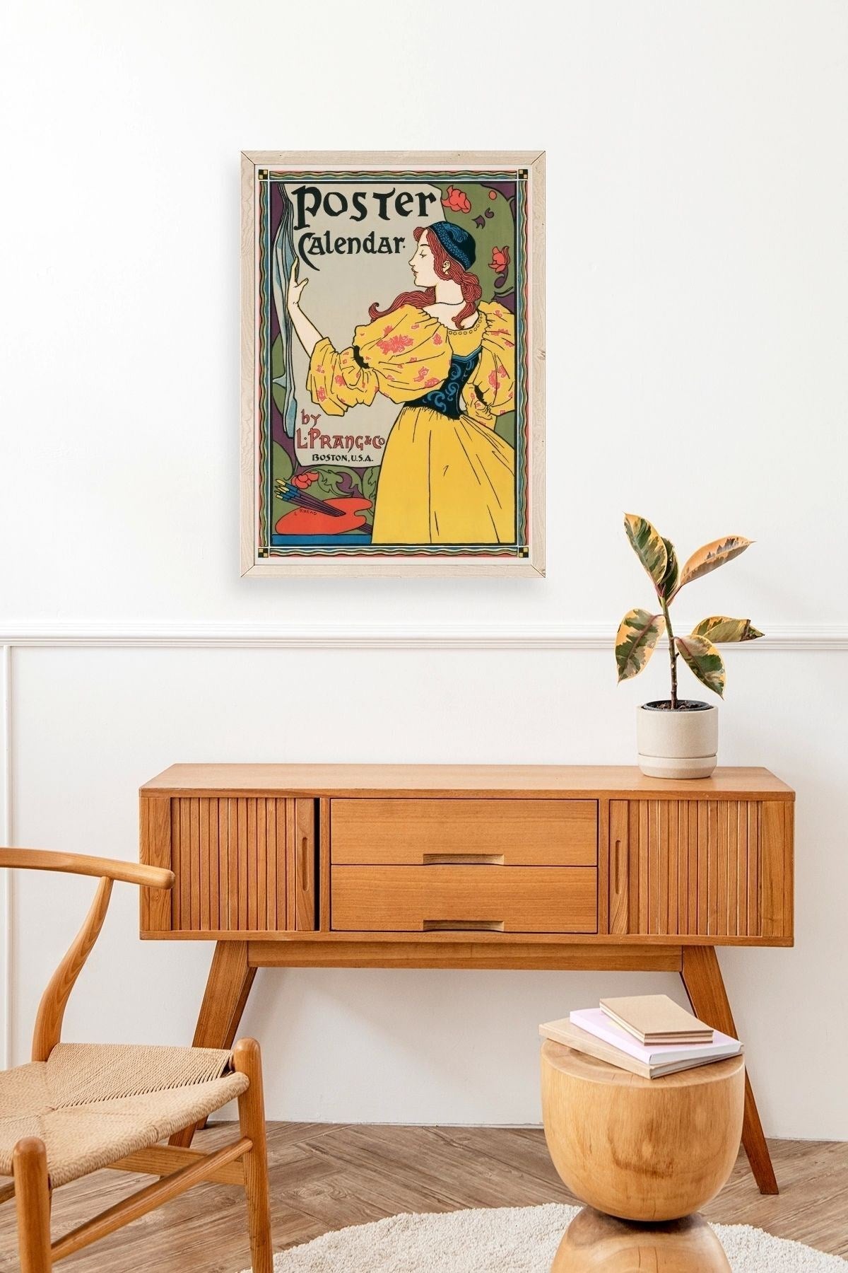 L. Prang Ahşap Çerçeveli Tablo 30 x 42