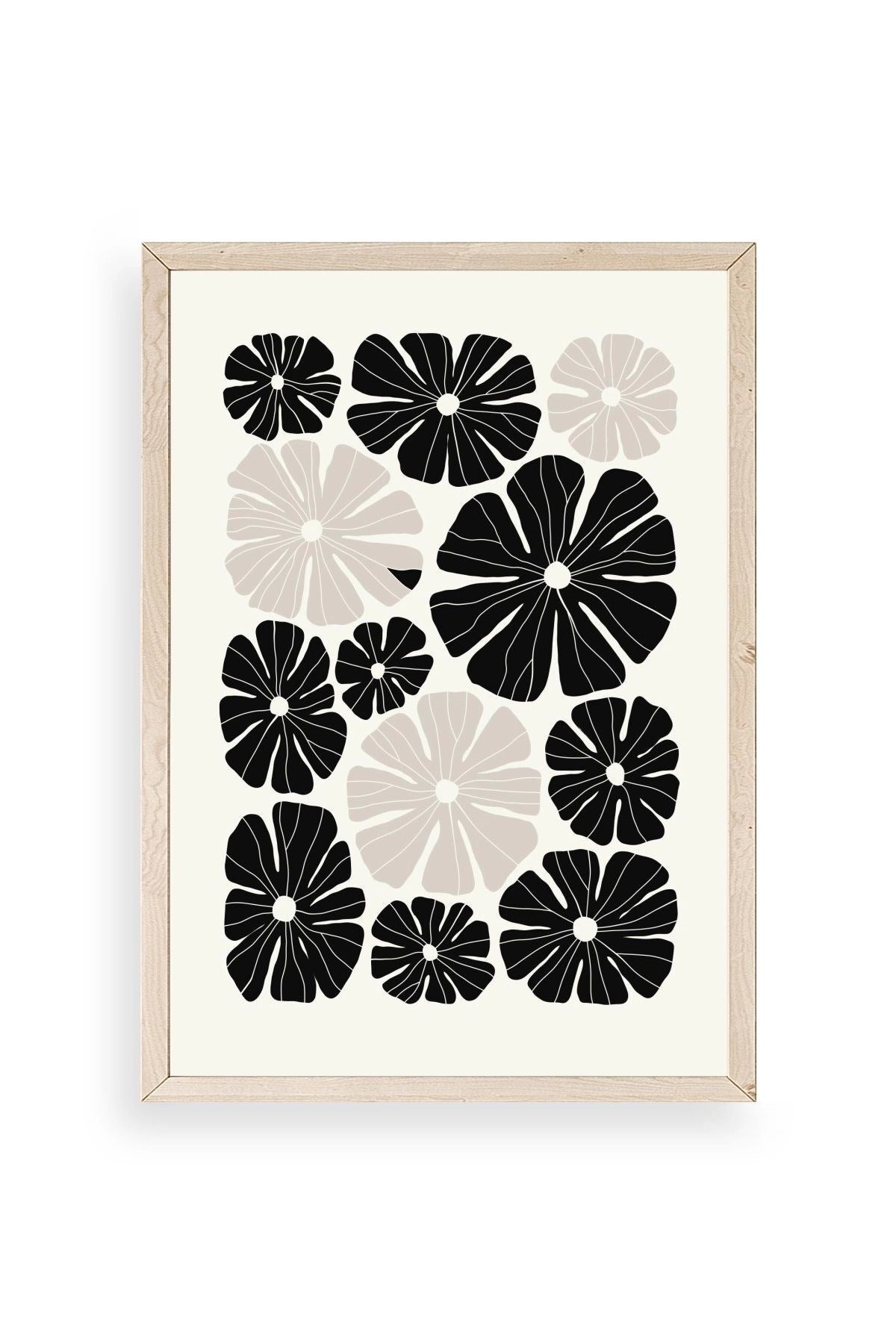 Çiçek Ahşap Çerçeveli Tablo 17 x 23