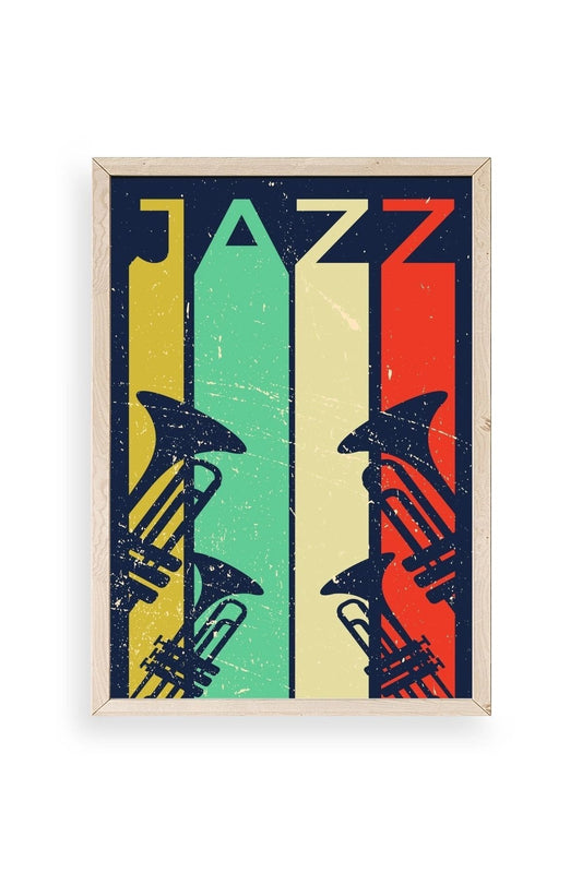 Jazz Ahşap Çerçeveli Tablo 30 x 42