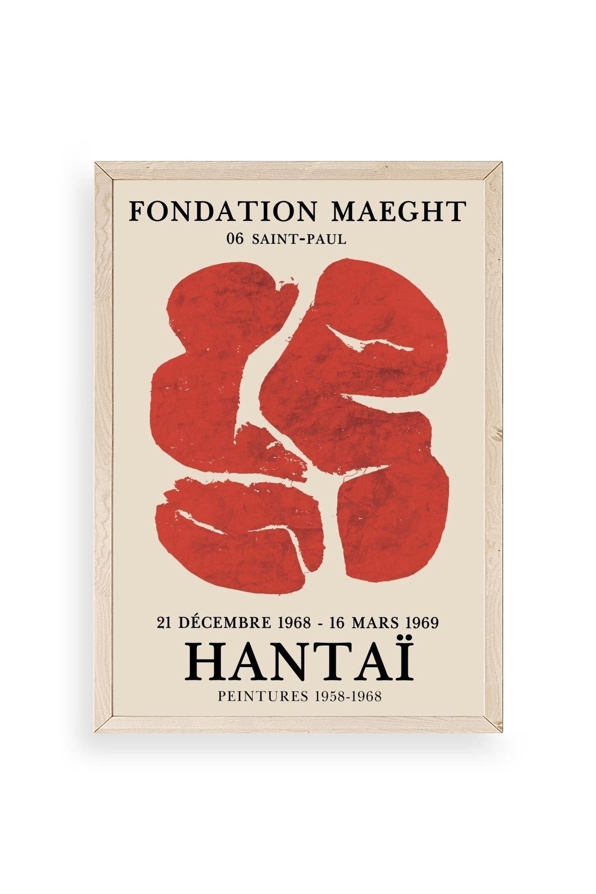 Hantai Ahşap Çerçeveli Tablo 17 x 23