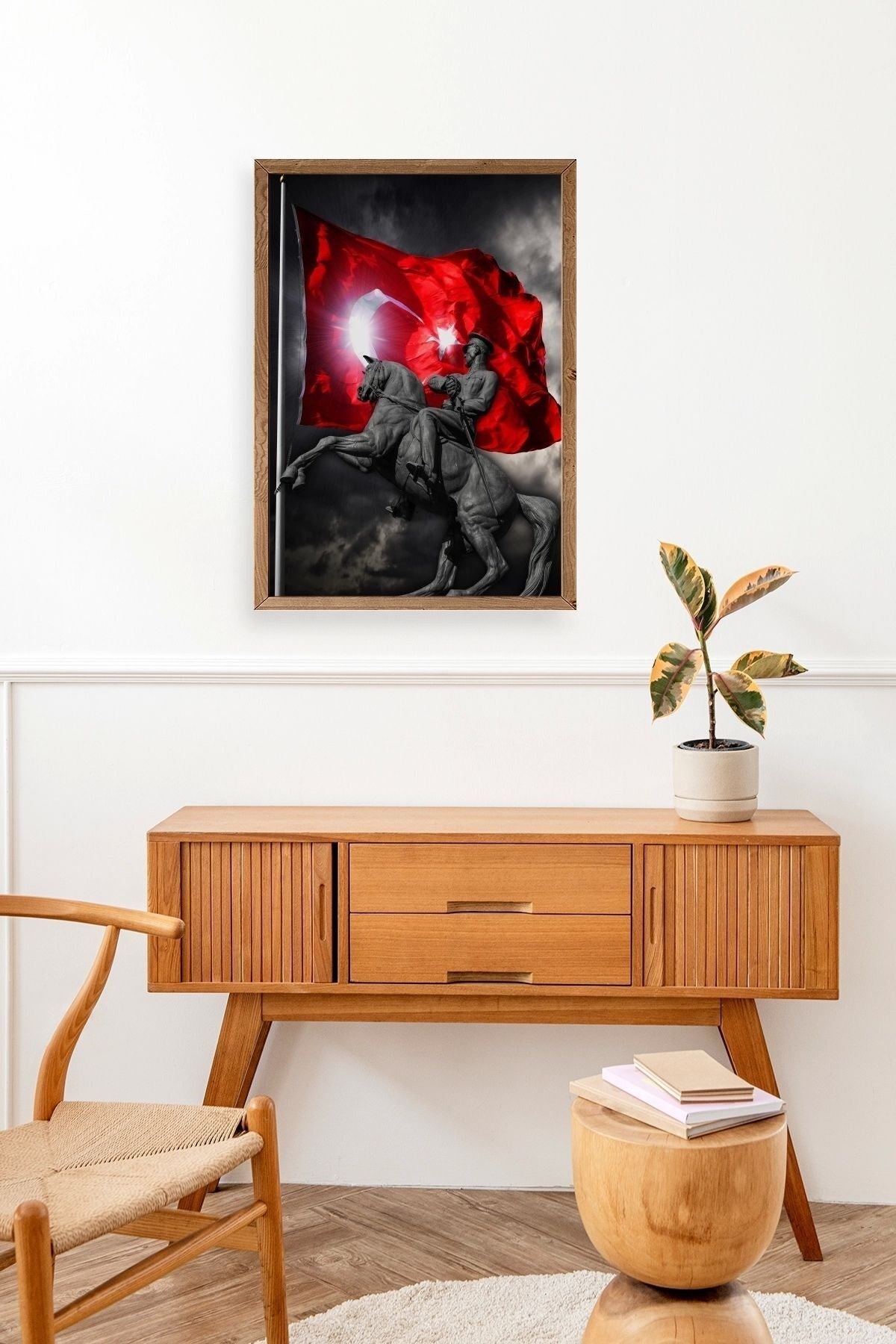 Atatürk Ahşap Çerçeveli Tablo 17 x 23