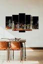 Gökdelen Şehir 5 Parçalı Mdf Tablo 60 x 100
