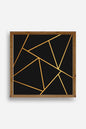 Üçgen Ahşap Çerçeveli Tablo 42 x 42