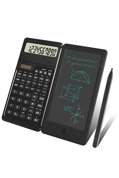 BUFFER® Silinebilir LCD Yazı Tabletli,Kalemli Katlanabilir Bilimsel Hesap Makinesi