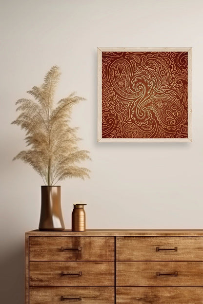 Motif Ahşap Çerçeveli Tablo 42 x 42