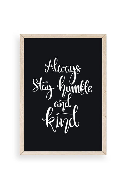 Motto Ahşap Çerçeveli Tablo 17 x 23