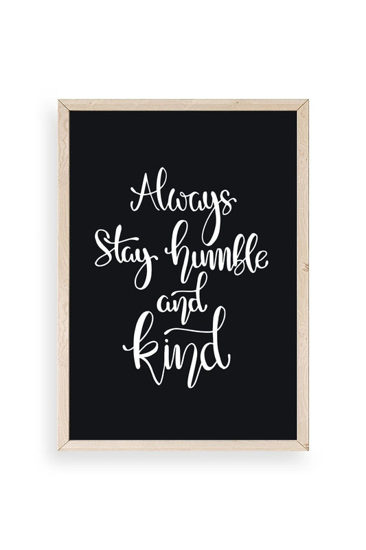 Motto Ahşap Çerçeveli Tablo 17 x 23